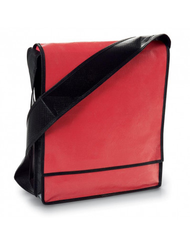 Τσάντα ταχυδρόμου κόκκινη 30.5x36.5x5εκ.