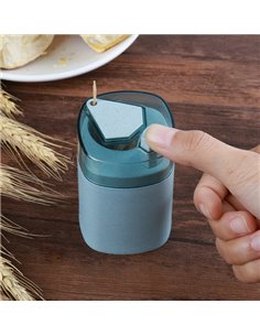 Διανεμητής οδοντογλυφίδας HUH-0043, 9.5 x 5.5cm, μπλε