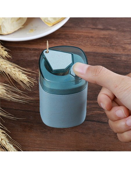 Διανεμητής οδοντογλυφίδας HUH-0043, 9.5 x 5.5cm, μπλε