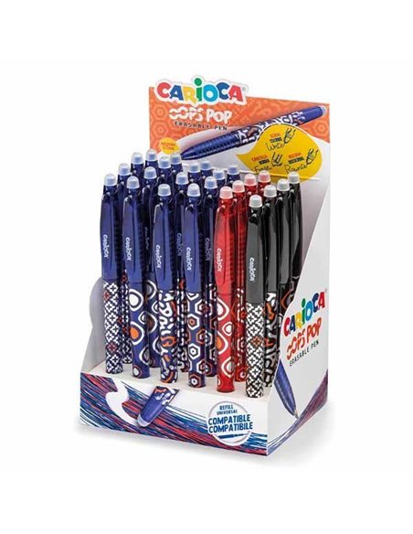 Carioca OOPS στυλό Erasable 0,7mm σε 3 χρώματα