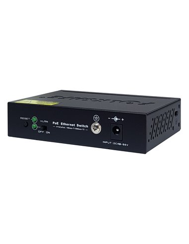 FOLKSAFE PoE Ethernet Switch FS-S1004EP-E, 4 Ports 10/100Mbps