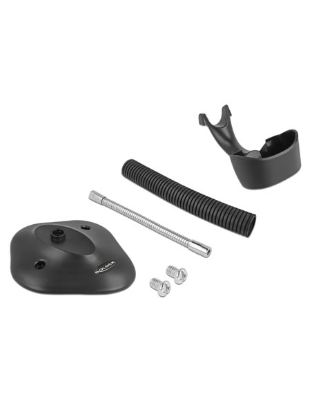 DELOCK βάση για barcode scanner 90555, εύκαμπτη, μαύρη