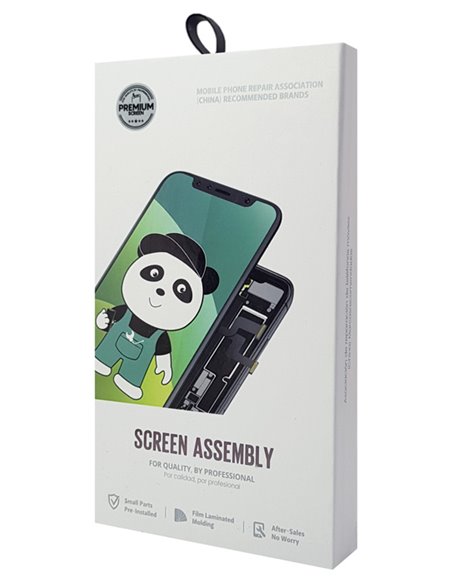 TW INCELL LCD για iPhone 12 Pro Max, camera-sensor ring, earmesh, μαύρη