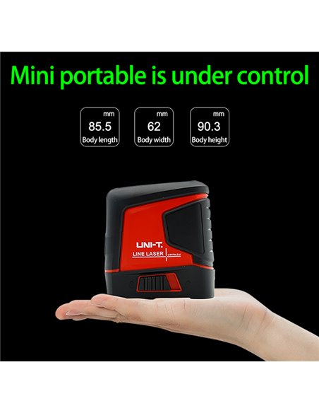 UNI-T γραμμικό αλφάδι laser LM570LD-II, με πράσινη δέσμη 2 ακτίνων