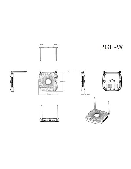 LONGSE NVR καταγραφικό NVR2108PGEW WiFi, H.265/H.264, 8 κανάλια