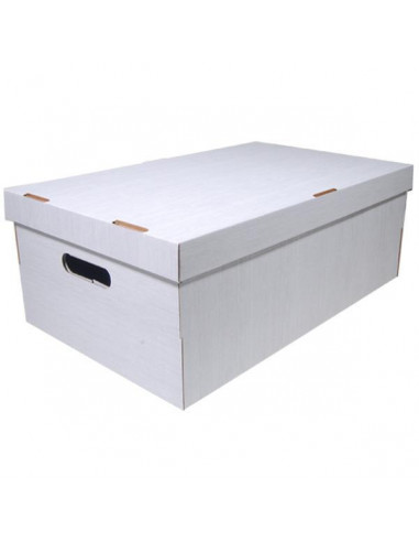 Νext κουτί fabric λευκό Α3 Υ19x50x31εκ.