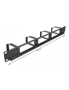 DELOCK Cable Managment για rack 66658, 4 θέσεων, 1U, μεταλλικό