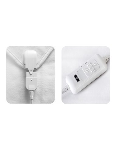 BRUNO ηλεκτρική κουβέρτα BRN-0064, μονή, 150x80cm, 60W, με χειριστήριο