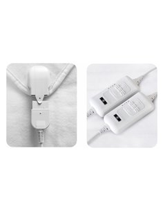 BRUNO ηλεκτρική κουβέρτα BRN-0065, διπλή, 160x140cm, 2x 60W, χειριστήρια