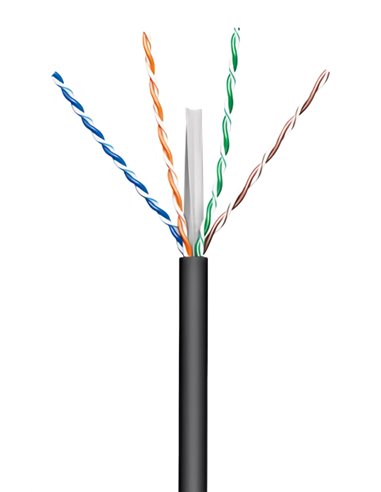 GOOBAY καλώδιο δικτύου 57293, CAT 6 U/UTP, CCA, έως 50m, 100m, μαύρο