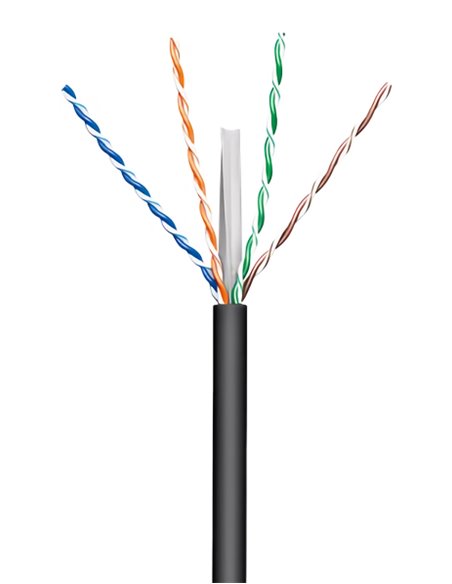 GOOBAY καλώδιο δικτύου 57293, CAT 6 U/UTP, CCA, έως 50m, 100m, μαύρο