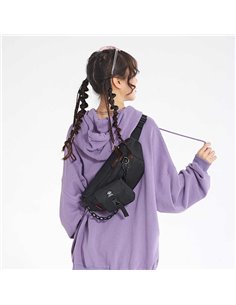 SUPER FIVE τσάντα μέσης FYB00037, μαύρη