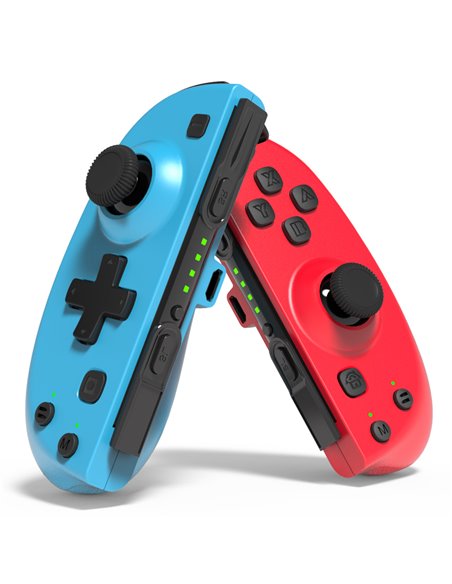 ROAR ασύρματο JoyCon gamepad RR-0015 για Nintendo Switch, μπλε & κόκκινο