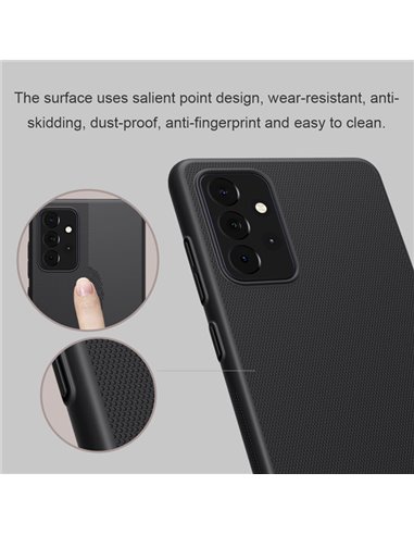 NILLKIN θήκη Super Frosted Shield για Samsung Galaxy A72 4G/5G, μπλε