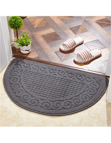 Πατάκι εισόδου HUH-0072, αντιολισθητικό, 40 x 63cm, γκρι