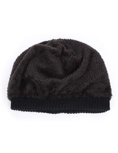 Πλεκτός σκούφος beanie SHO-0006, unisex, μπορντό