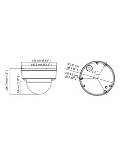 HIKVISION HIWATCH υβριδική κάμερα HWT-D320-VF, 2.8-12mm, 2MP, IP66, IK10