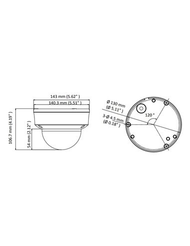 HIKVISION HIWATCH υβριδική κάμερα HWT-D320-VF, 2.8-12mm, 2MP, IP66, IK10