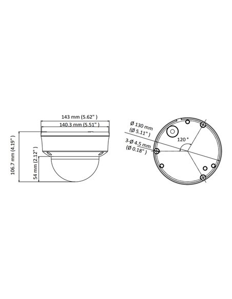 HIKVISION HIWATCH υβριδική κάμερα HWT-D320-VF, 2.8-12mm, 2MP, IP66, IK10
