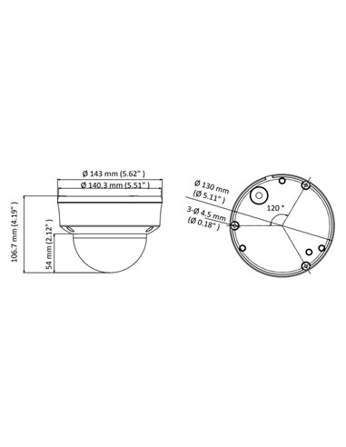 HIKVISION HIWATCH υβριδική κάμερα HWT-D323-Z, 2.7-13.5mm 2MP, IP66, IK10