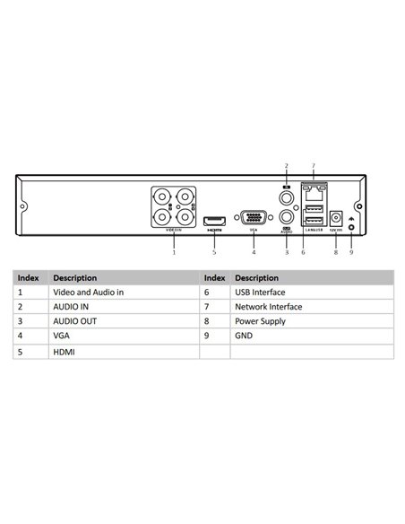 HIKVISION HIWATCH DVR καταγραφικό HWD-6104MH-G3, H.265+, 4 κανάλια