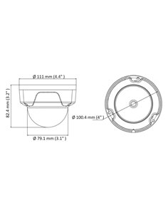 HIKVISION HIWATCH IP κάμερα HWI-D140H, POE, 2.8mm, 4MP, IP67 & IK10