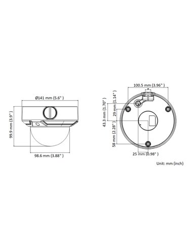 HIKVISION HIWATCH IP κάμερα HWI-D640H-Z, POE, 2.8-12mm, 4MP, IP67 & IK10