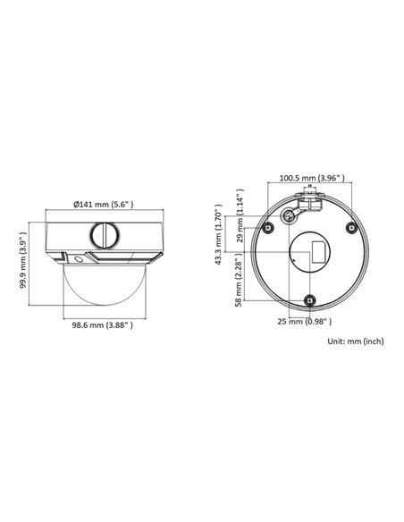 HIKVISION HIWATCH IP κάμερα HWI-D640H-Z, POE, 2.8-12mm, 4MP, IP67 & IK10
