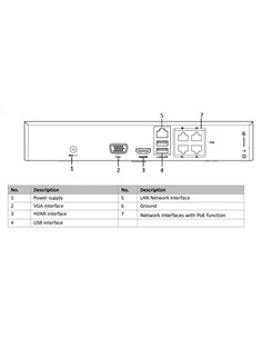 HIKVISION HIWATCH NVR καταγραφικό HWN-2104MH-4P, H.265+, 4 κανάλια PoE