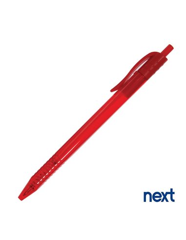 Στυλό διαρκείας με κλιπ κόκκινο 1,0mm. Δυνατότητα εκτύπωσης