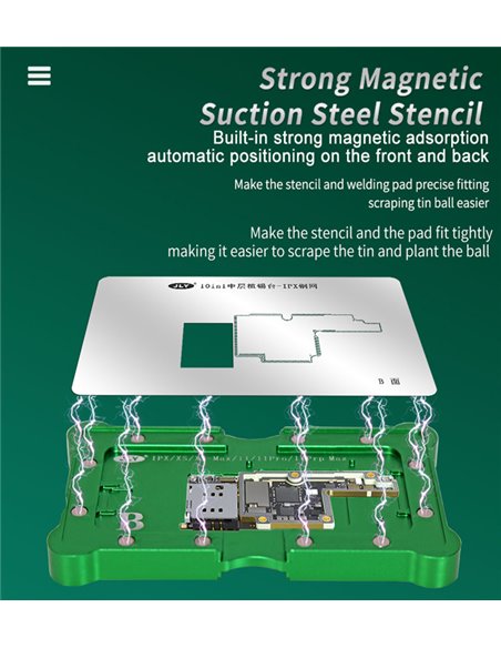 JLY βάση επισκευής motherboard BST-1023APLUS για iPhone, με BGA stencils