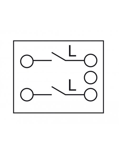 DELOCK module διακόπτης Easy 45 81360, μονός, 2-pole, 1-way, λευκός
