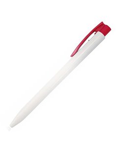 Ark στυλό διαρκείας λευκό  με κλιπ κόκκινο 0,8mm