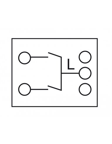 DELOCK module διακόπτης Easy 45 81363, διπλός, 1-pole, 1-way, λευκός