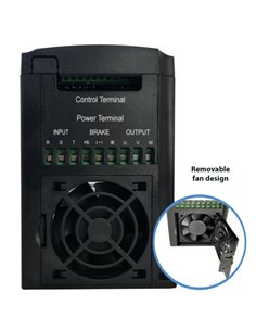 POWERTECH VFD ρυθμιστής στροφών PT-A37G-T43P3P, 3.7KW, 3Ph