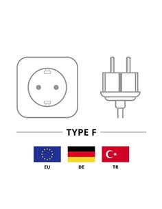 GOOBAY καλώδιο τροφοδοσίας 57846, 0.75mm², 1m, μαύρο