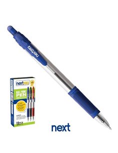 Νext στυλό διαρκείας με κουμπί μπλε 0,5mm