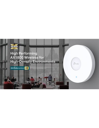 TP-LINK access point EAP620 HD, AX1800, WiFi 6, ceiling mount, Ver. 2.0