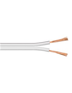POWERTECH καλώδιο ήχου 2x 2.50mm² CAB-SP024, CCA, 10m, λευκό