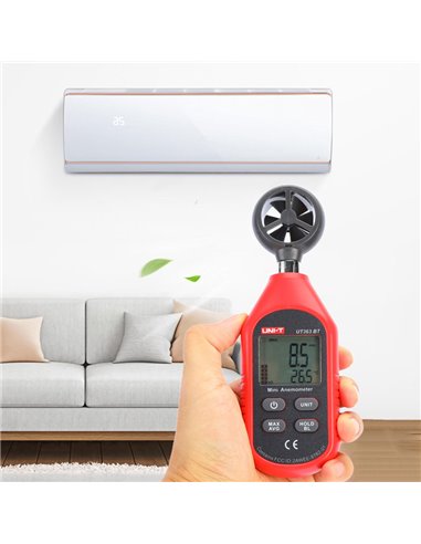 UNI-T ψηφιακό ανεμόμετρο UT363BT, 0-30m/s, Bluetooth