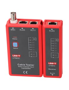 UNI-T tester καλωδίων δικτύου UT681C, RJ45/RJ11/BNC