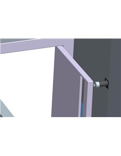 YLI ELECTRONIC επιτοίχια βάση συγκράτησης πόρτας YD-602L, 180kg