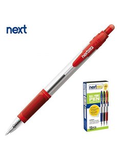Νext στυλό διαρκείας με κουμπί κόκκινο 0,5mm
