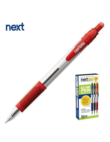 Νext στυλό διαρκείας με κουμπί κόκκινο 0,5mm