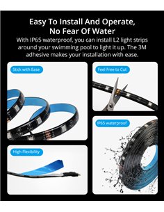 SONOFF smart LED καλωδιοταινία L2-5M, αδιάβροχη, RGB, WiFi & BT, 5m