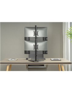 BRATECK βάση γραφείου για 2x οθόνες LDT66-T02V, 17-32", έως 9kg
