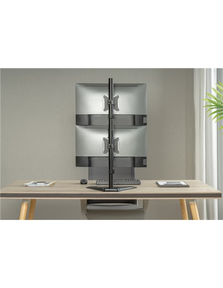 BRATECK βάση γραφείου για 2x οθόνες LDT66-T02V, 17-32", έως 9kg
