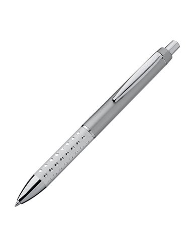 Πλαστικό στυλό με ζώνη λαβής ασημί Υ14,4xØ1,1εκ.