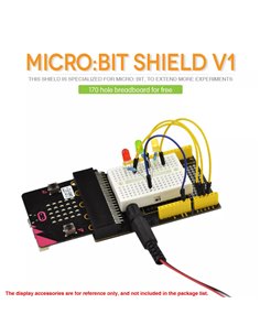 KEYESTUDIO Micro:bit prototyping shield V1 KS0292, με small breadboard