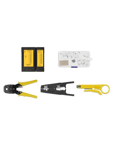 DELOCK σετ εργαλείων δικτύου 86696, για καλώδια RJ45 & RJ11
